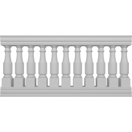 Fiberthane Hamilton Balustrade Railing Kit Style J (6 7/8 On-Center Spacing To Pass 4 Sphere Code)